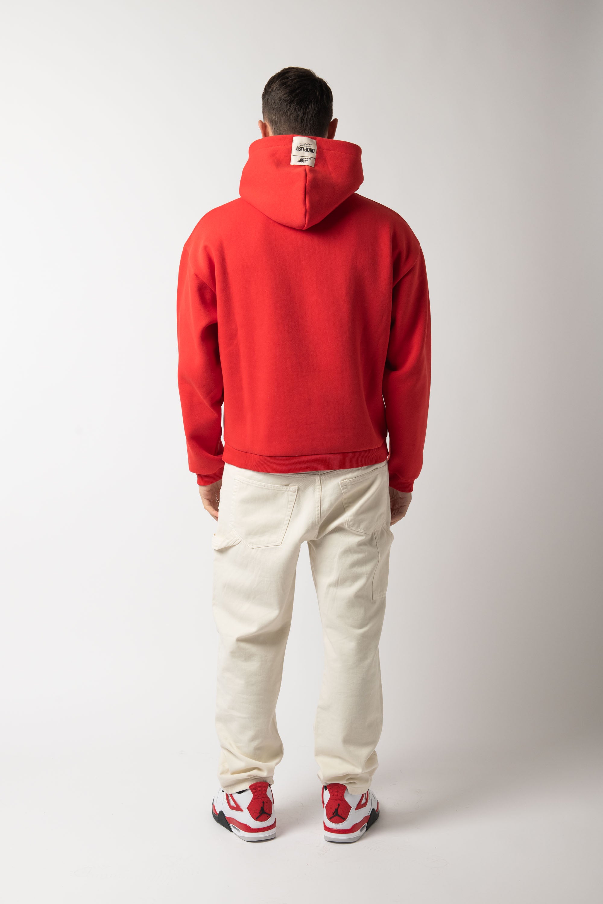 Hoodie Zip Match Red