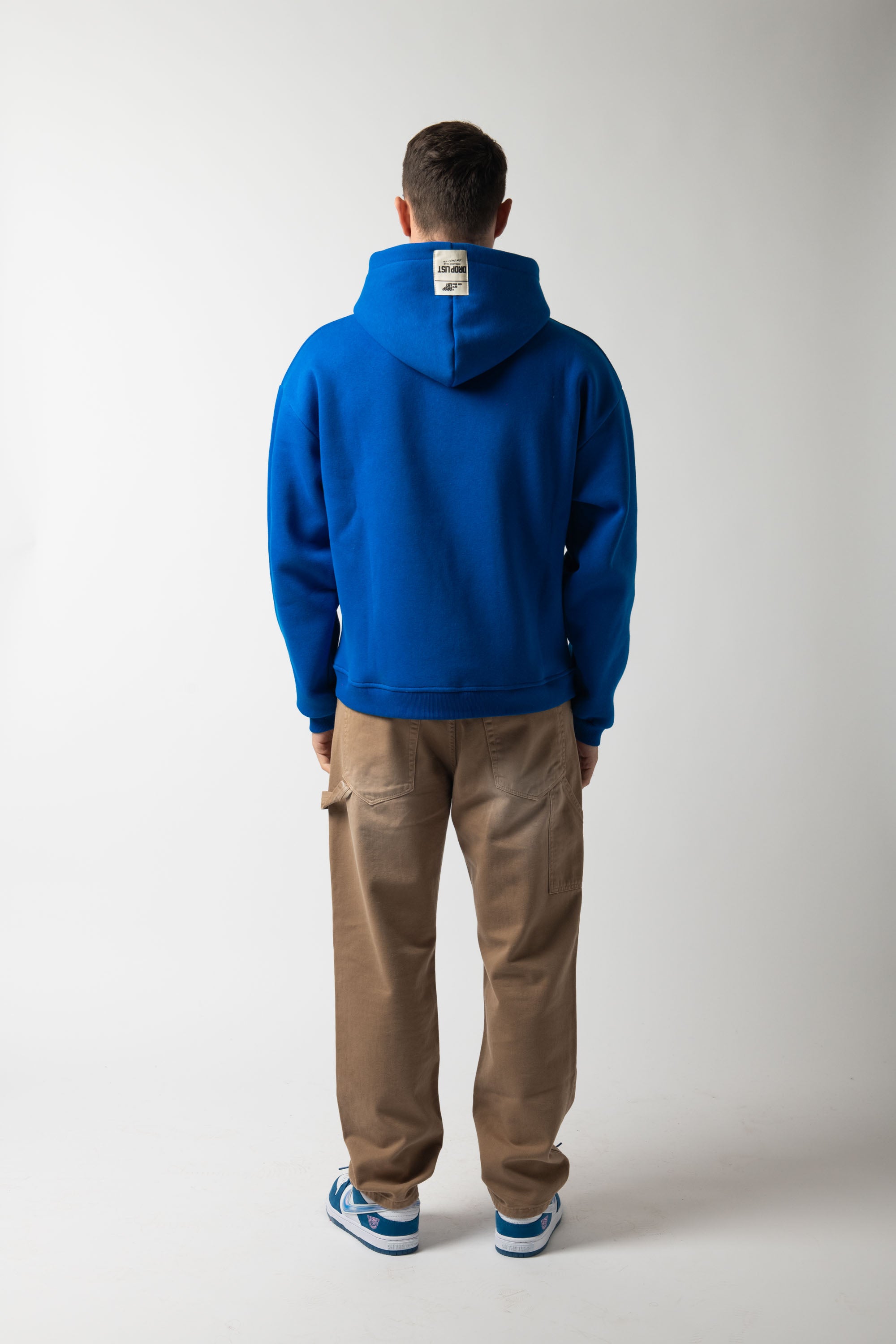 Hoodie Zip Match Royal