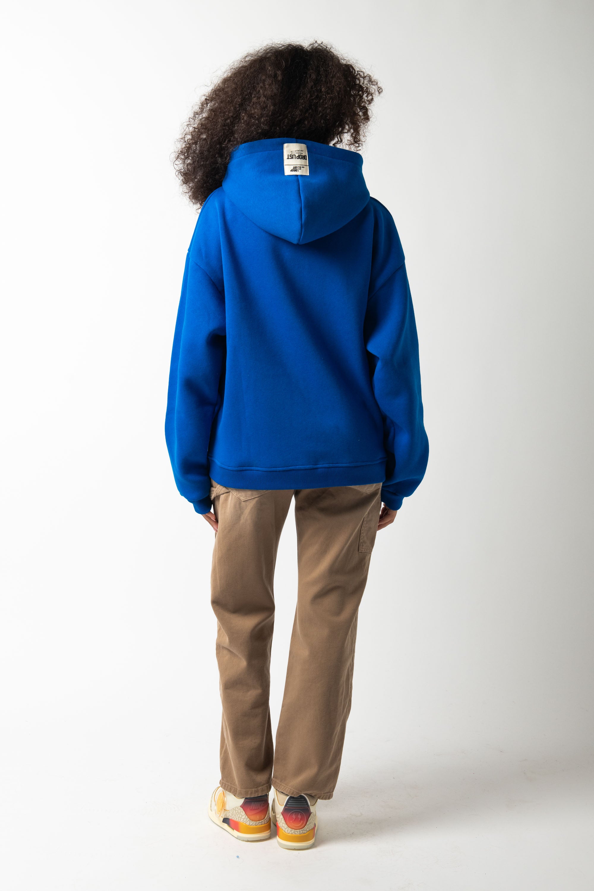 Hoodie Zip Match Royal