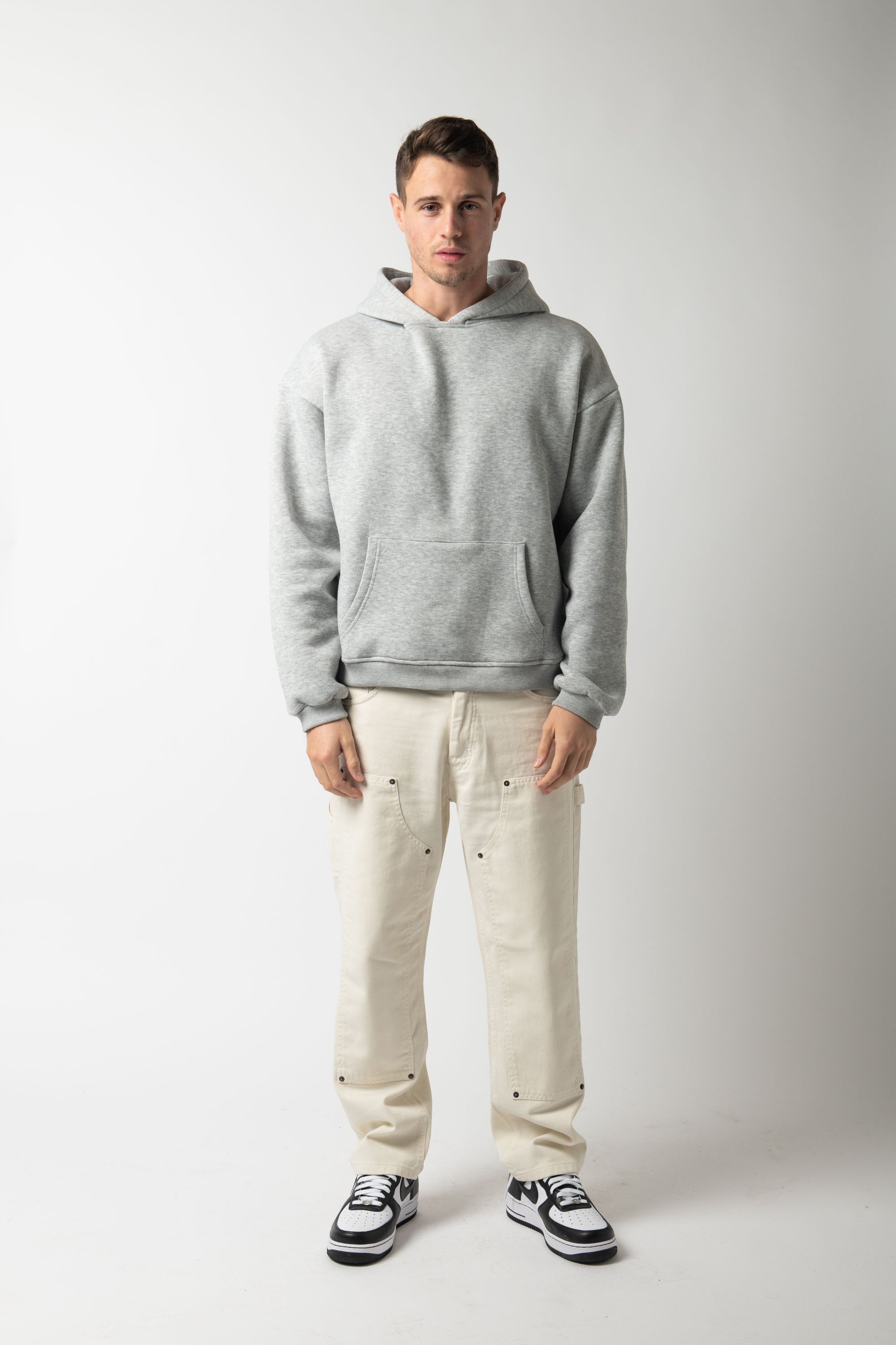 Hoodie Match Grey